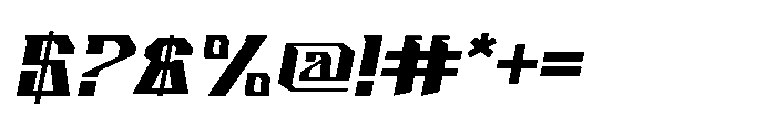 Hypflaze Italic Font OTHER CHARS
