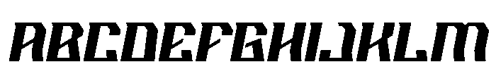 Hypflaze Italic Font UPPERCASE
