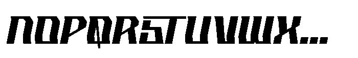 Hypflaze Italic Font UPPERCASE