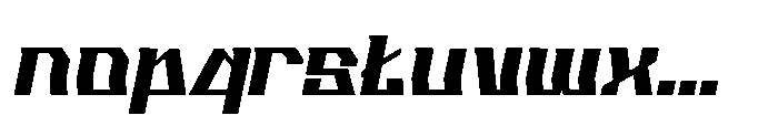 Hypflaze Italic Font LOWERCASE