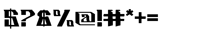 Hypflaze Regular Font OTHER CHARS