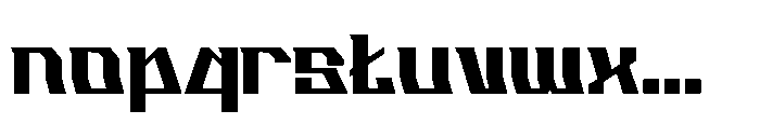 Hypflaze Regular Font LOWERCASE