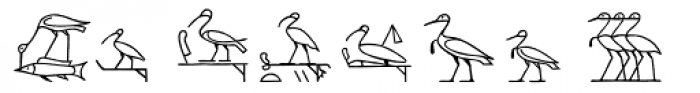 Hyroglyphes Two Font UPPERCASE