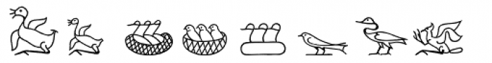 Hyroglyphes Two Font LOWERCASE