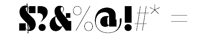 Hybryda Regular Font OTHER CHARS