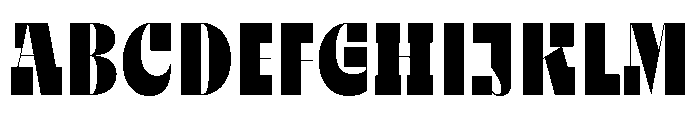 Hybryda Regular Font UPPERCASE