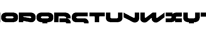 Hydraulic Font UPPERCASE