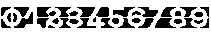HyperScrypt Stencil Web Font OTHER CHARS