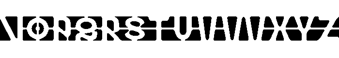 HyperScrypt Stencil Web Font UPPERCASE