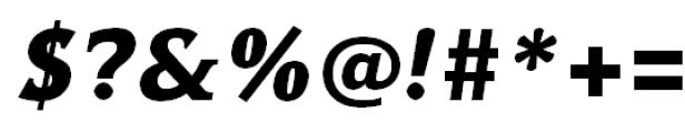 Hybrid Extra Bold Italic Font OTHER CHARS