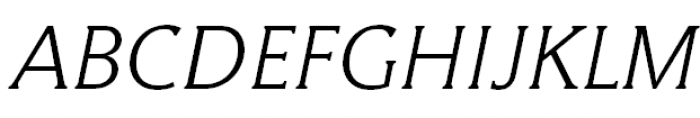 Hybrid Light Italic Font UPPERCASE