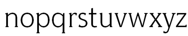 Hybrid Light Font LOWERCASE