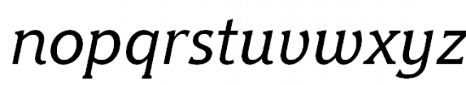 Hybrid Medium Italic Font LOWERCASE