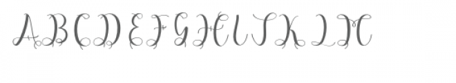 Hypatia Script Font UPPERCASE