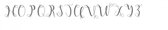 Hypatia Script Font UPPERCASE