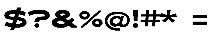 Hydropower Extra Extended Font OTHER CHARS