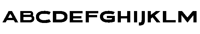 Hydropower Extra Extended Font UPPERCASE