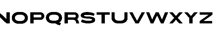 Hydropower Extra Extended Font UPPERCASE