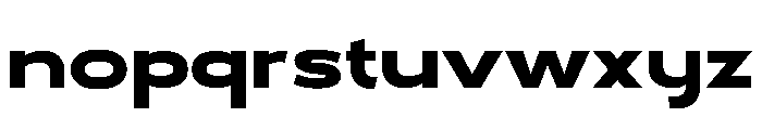 Hydropower Extra Extended Font LOWERCASE