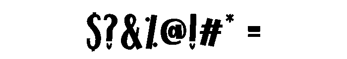 I Love Cupid Regular Font OTHER CHARS