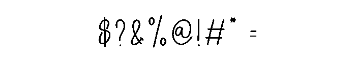 I Love February Font OTHER CHARS