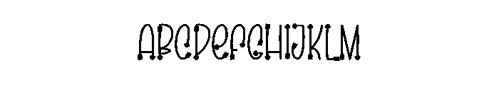 I Love February Font UPPERCASE