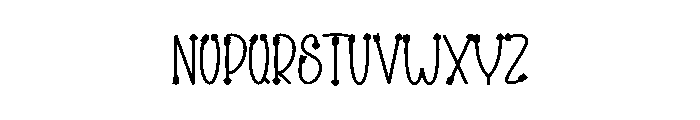 I Love February Font LOWERCASE
