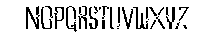 I love you font Font UPPERCASE