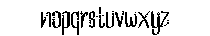 I love you font Font LOWERCASE