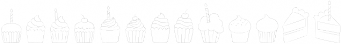 I Heart Cupcakes (Sketch) otf (400) Font UPPERCASE