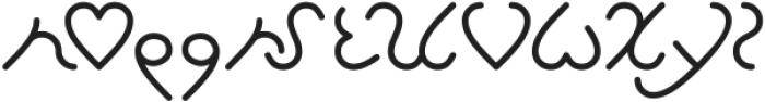 I Love You-Light otf (300) Font LOWERCASE