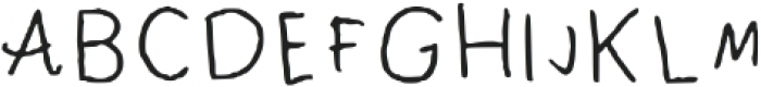 I Wrote This Regular otf (400) Font UPPERCASE