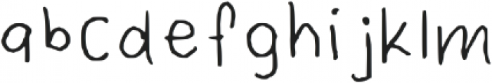 I Wrote This Regular otf (400) Font LOWERCASE