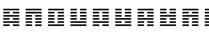 I Ching Font UPPERCASE