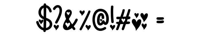I Found My Valentine Hearted Font OTHER CHARS