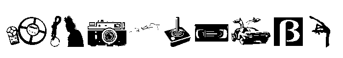 I Love 80's Font OTHER CHARS