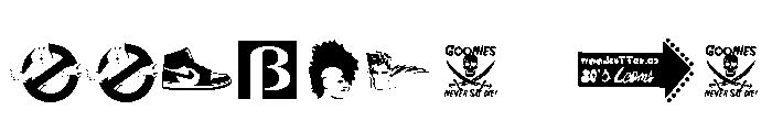 I Love 80's Font OTHER CHARS
