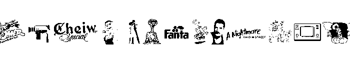 I Love 80's Font UPPERCASE