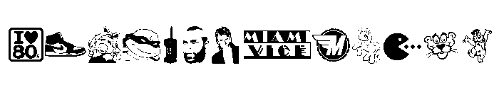 I Love 80's FONT