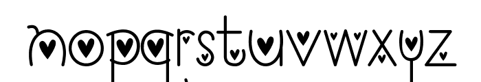 I Love You Monkey [Hearted] Font LOWERCASE