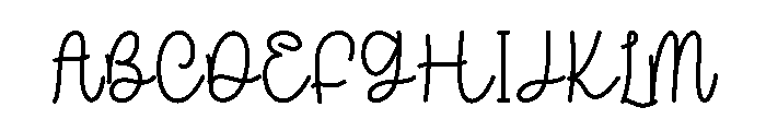 I Love You2 Font UPPERCASE
