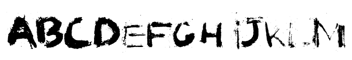 I love Grunge Font UPPERCASE
