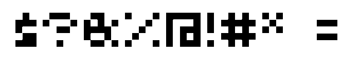 I pixel u Regular Font OTHER CHARS