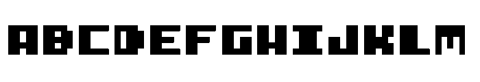 I pixel u Regular Font UPPERCASE