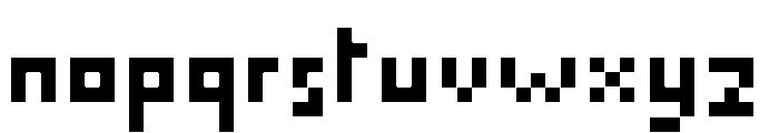 I pixel u Regular Font LOWERCASE