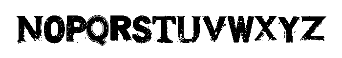 I've got rabies Regular Font LOWERCASE