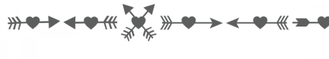 i love arrows dingbat font Font UPPERCASE