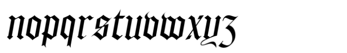 Ian Segoe Oblique Font LOWERCASE