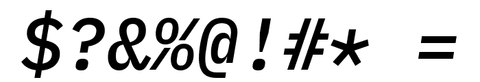 IBM Plex Mono Medium Italic Font OTHER CHARS