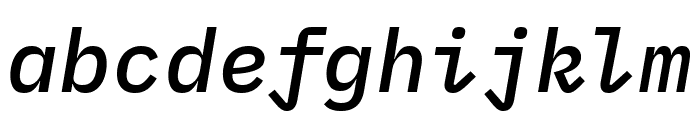 IBM Plex Mono Medium Italic Font LOWERCASE